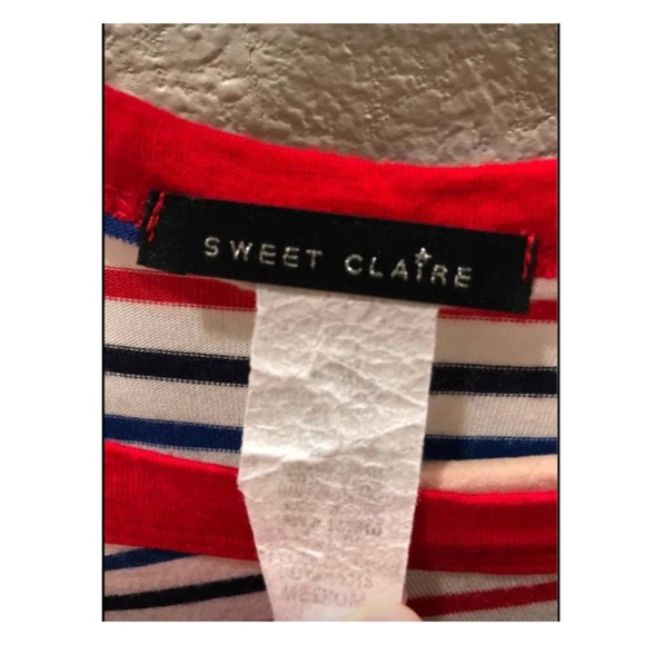 Sweet Claire Stripped Top- Size: Large - Picture 4 of 4